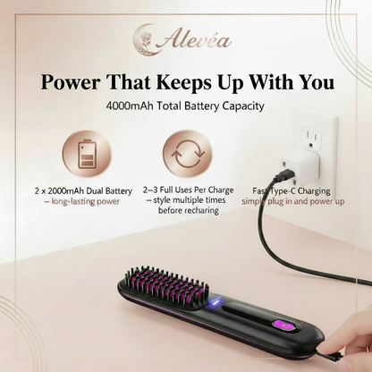 Alevéa GlowComb Pro (cordless straightening comb)