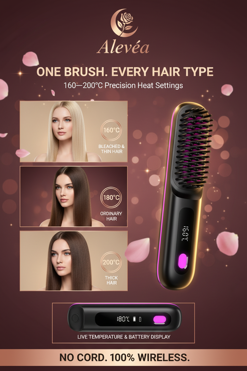 Alevéa GlowComb Pro (cordless straightening comb)