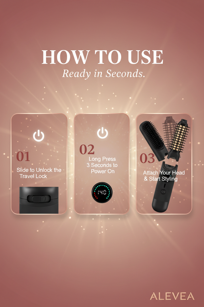 GlowSet 3-in-1 Cordless Hair Styler